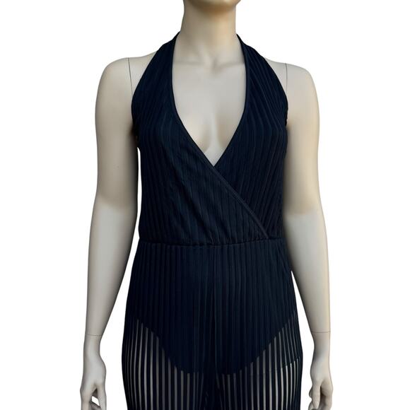 New Fashion to Figure x Sara Rae Vargas 2X Sleeveless Shadow Stripe Jumpsuit - Picture 4 of 8